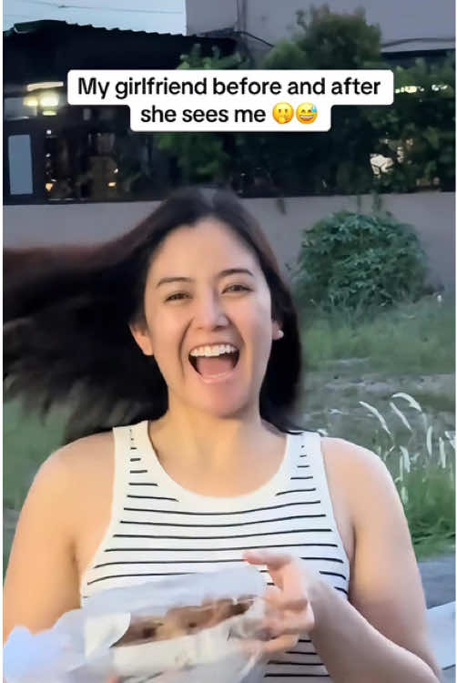 My girlfriend before vs after she sees me 😊#foryou #fyp #viratiktiktok #girlfriend #couple #usa 