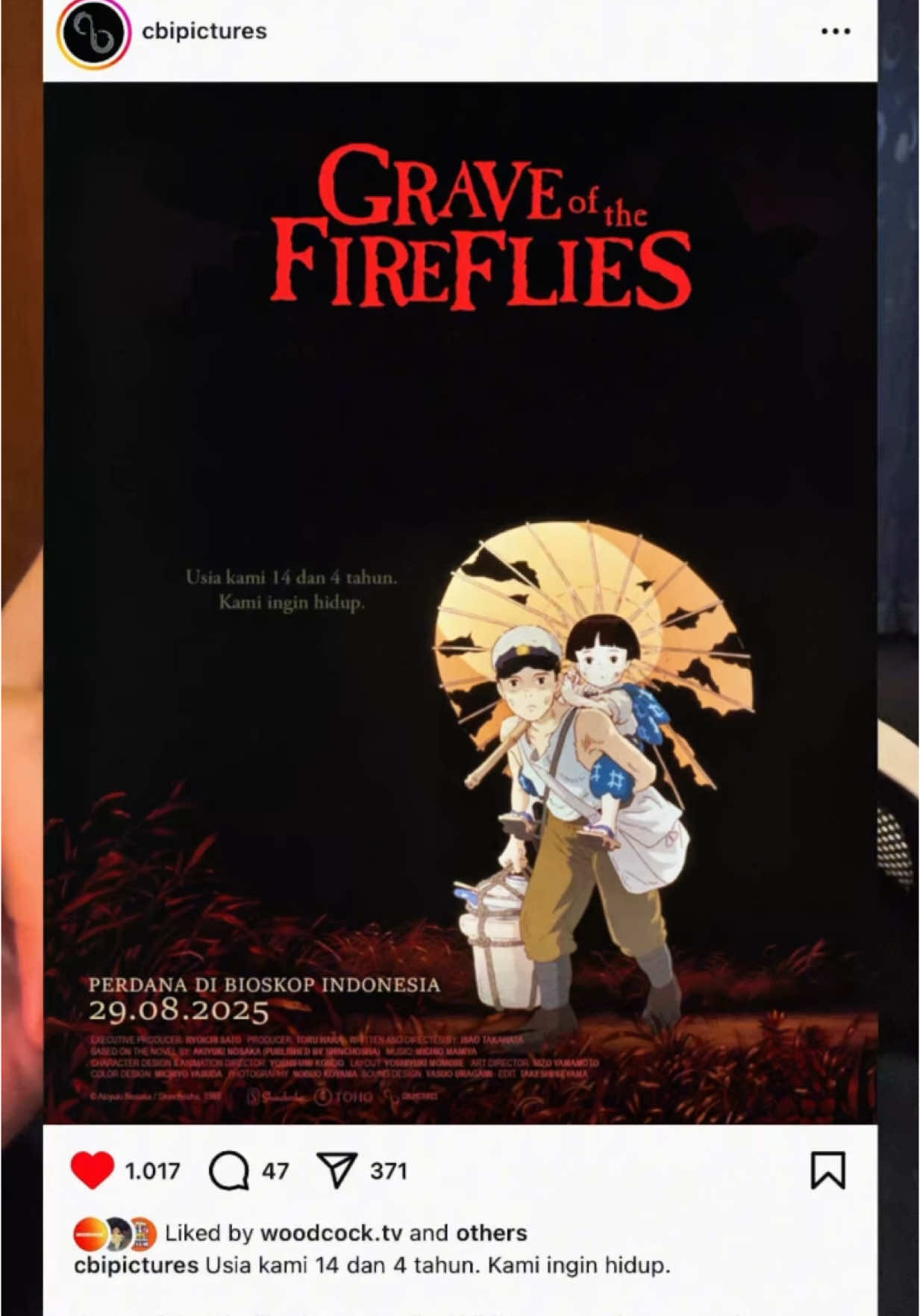 capek nonton lagi #reels #fyp #graveofthefireflies 