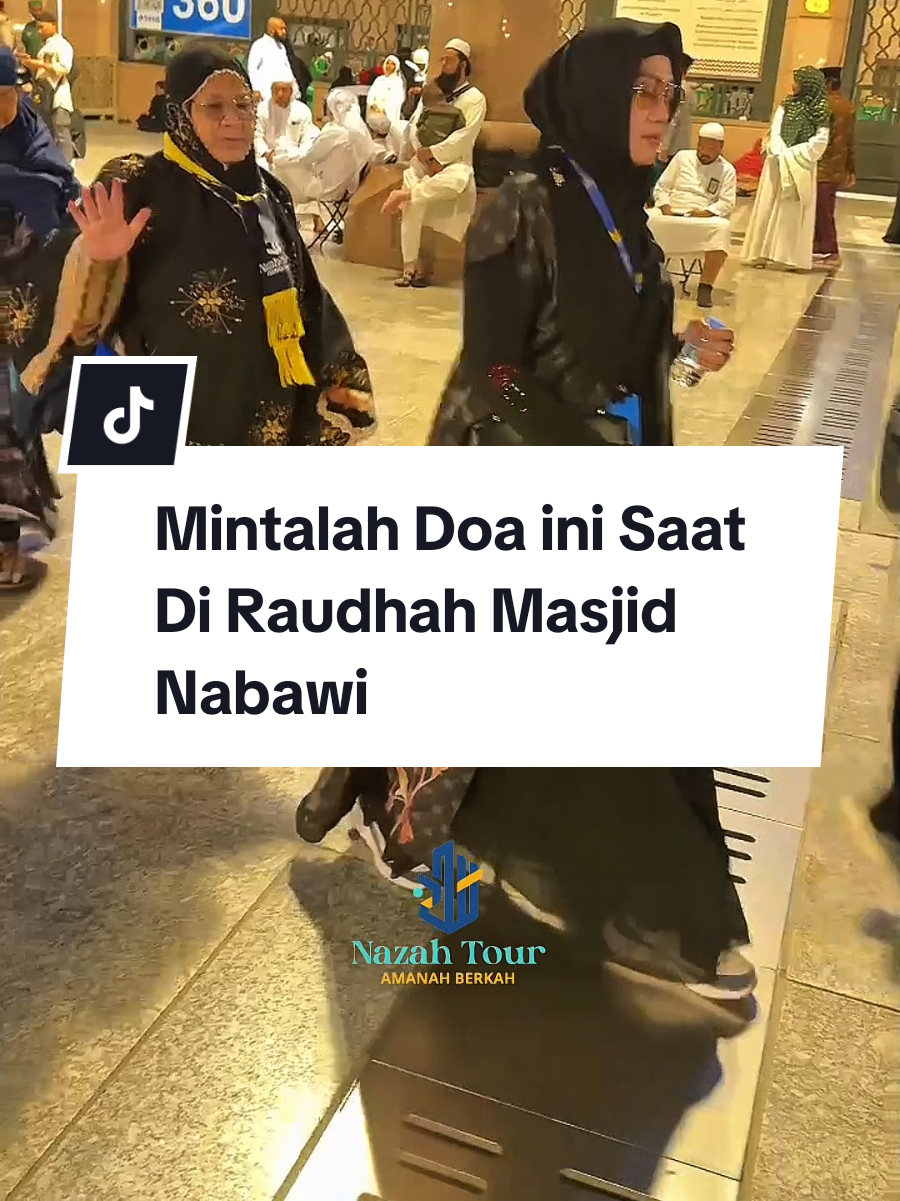 Di Raudhah waktunya sangat sedikit jadi mintalah doa ini saat berkunjung ke Raudhah Masjid Nabawi  Yuk, rencanakan ibadah umrah bersama Nazah Tour InsyaAllah ibadah umrah jadi lebih khusyuk!  ✨ Kenapa pilih Nazah Tour? ✅ Terdaftar resmi di Kemenag ✅ Pembimbing profesional & bersertifikat ✅ Hotel bintang 4 & 5: Ramada, Mekkah Tower, Le Meridien, Grand Plaza Madinah ✅ Maskapai ternama: Etihad, Saudia, EgyptAir, Garuda Indonesia.  ✈️ JADWAL KEBERANGKATAN UMROH: 🗓 Umroh Plus Turki - 6 Juli 2025 (sold) 🗓 Umroh Plus Mesir - 27 Agust 2025 🗓 Umroh Plus Mesir - 9 Sept 2025 🗓 Umroh Plus Dubai - Okt 2025 🗓 Umroh Hemat - 29 Okt 2025 🗓 Umroh Reguler - Nov 2025  🗓 Umroh Plus Mesir - 16 Des 2025  💳 Harga mulai 26,9 Juta ALL IN (Quad) 🗓 Pilihan durasi: 9 – 12 Hari 📌 Tersedia setiap bulan  📦 Include: ✔️ Tiket PP Jakarta – Saudi ✔️ Akomodasi Hotel Madinah & Makkah ✔️ Visa Umroh ✔️ Transportasi AC selama perjalanan ✔️ Makan 3x sehari ✔️ Air Zamzam 5 Liter (jika diizinkan) ✔️ Ziarah di Madinah & Makkah ✔️ Tour Leader & Mutawwif berpengalaman ✔️ Asuransi perjalanan  ✔️Set Perlengkapan Umroh  ❌ Exclude: ✖️ Biaya pembuatan paspor ✖️ Vaksin Meningitis ✖️ Kebutuhan pribadi ✖️ Kelebihan bagasi ✖️ Tiket domestik (bagi jamaah luar kota)  🔔 Jangan lewatkan! Kuota terbatas dan cepat penuh. Segera daftar sekarang dan raih kesempatan beribadah ke Tanah Suci bersama keluarga tercinta.  📲 Info & Pendaftaran hubungi CS kami Tlp/WA:  Ust. Zacky 0813-2486-4845 Ust. Imam 0852-8205-5560