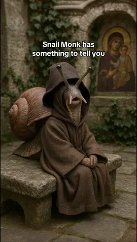 Snail Monk has something to tell you #ai #aiwonderlab #aiart #snail #monk #aiart 