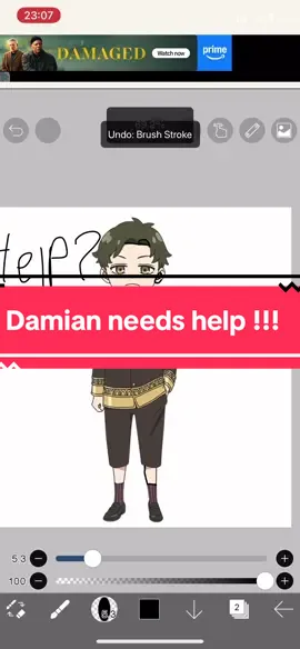 Damian you need to speak up about your problems !!!….😔💔  #fyp #spyxfamily #damiandesmond #help 