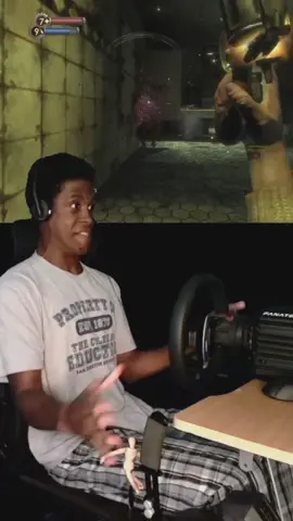 Bioshock on the sim wheel #simracingsetup #bioshock #gaming #simracing #tiktoklive 