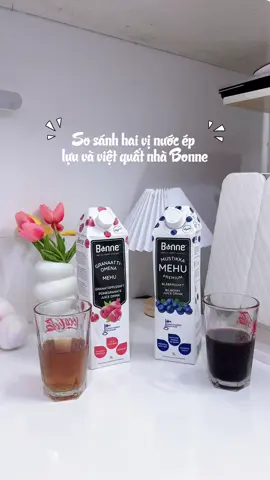 Vị nào cũng ngon nhưng tui mê vị việt quất hơn nè  #nuocep #nuoceptraicay #bonne 