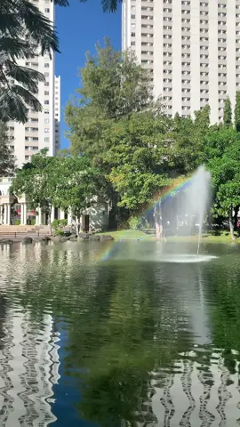 Rainbow in the Park of Surabaya #surabayatiktok #pakuwoncity #fyp 