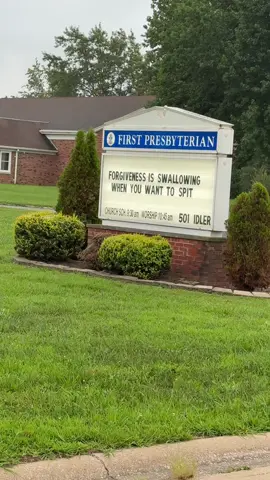 The sign said what needed to be said…  The whole town: 😇 The church sign: 🫢 #forgiveness #grace #smalltown #smalltownchurchsign #churchsign #youknowwhattodo #midwesthiker 