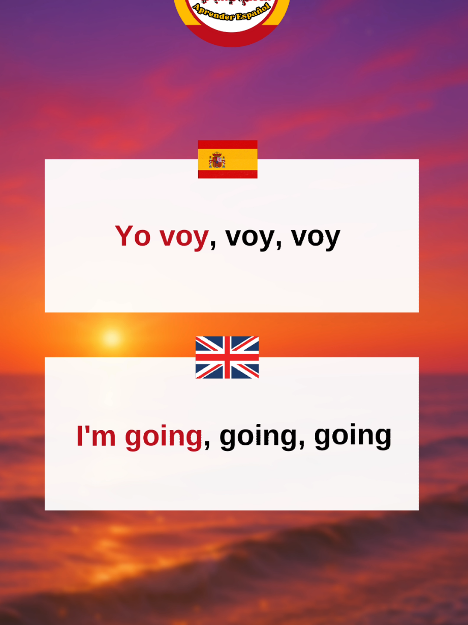 Learn spanish with songs  Yo voy - English Translation  #spanish #learnspanish #yovoy #spanishtiktok #spain #spaingoals 