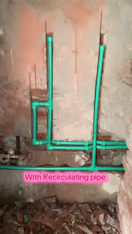 Bathroom pprc work with hot water recirculating pipe installation #shahbazbajwa555 