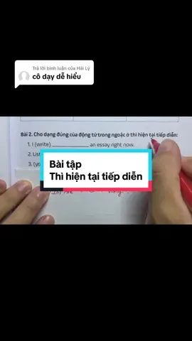 Trả lời @Hải Lý ôn tập thì hiện tại tiếp diễn cho các bạn mất gốc nhé #tienganhmshanh #laygoctienganhmshanh #hoctienganh #matgoctienganh #tienganhchonguoimatgoc #nguphaptienganh 