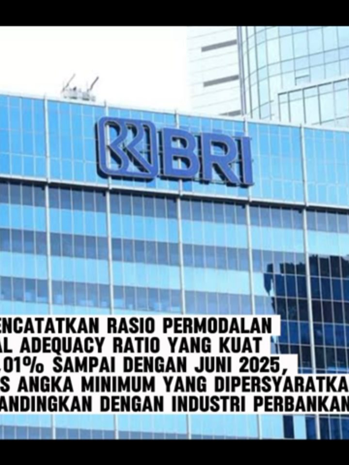 📈 Rasio kredit bermasalah (NPL) BRI terus membaik! Dari penyaluran kredit yang tumbuh, risiko makin terkendali. Dengan CAR 25%, BRI jadi salah satu bank terkuat di Indonesia! #BRI#BankRakyatIndonesia #qrisbri