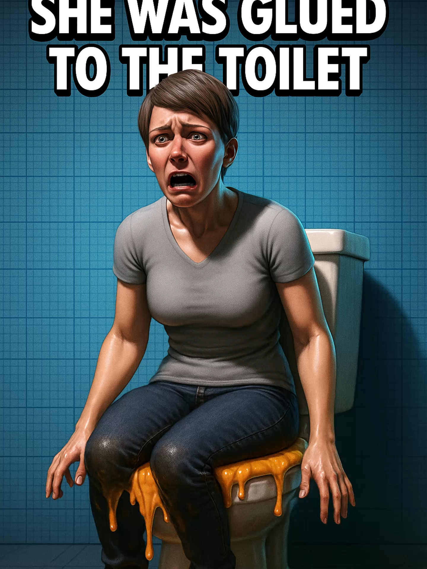 She sat down to use the toilet, and suddenly, she couldn’t get back up. Someone had smeared glue on the seat. #toilethorrorstories #gluestory #unexpectedaccidents #crazyincidents