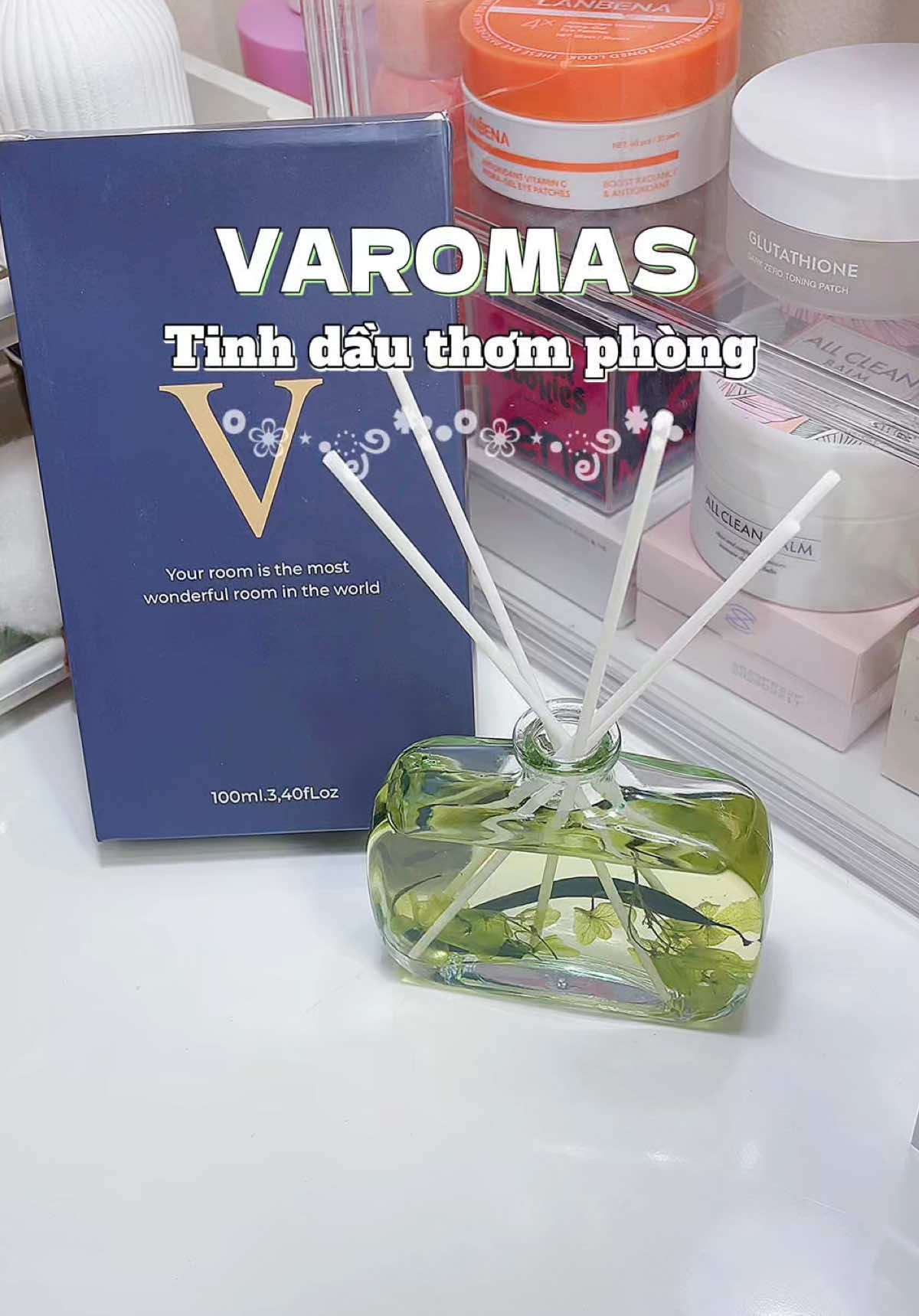 Biến căn phòng của bạn trở lên thư giãn hơn nhờ mùi hương thiên nhiên ✨ #tinhdauthomphong #varomas #tinhdau #unboxing #xh 
