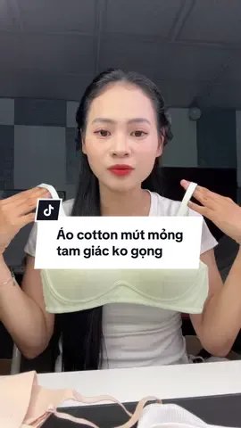 Áo cotton mút mỏng ko gọng, mặc mát, ôm from quả, ko há hở #aolot #aonguc #aolotkhonggong #aolotcotton #aolotcottonnu 