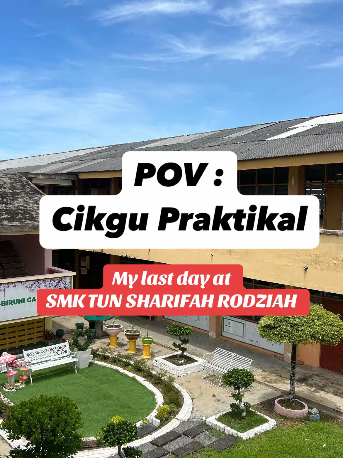 My last day at school. Thank you for kenangan SMKTSR 🥲🤍