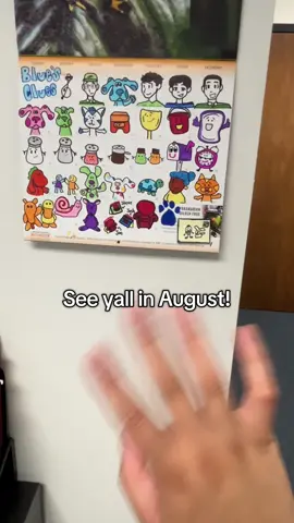 Blues Clue’s month was so fun! Some of the characters were easier than others to draw. Slippery Soap was the HARDEST. But now we start fresh!  I got some good suggestions for August and I think I’m gonna go with the Peanuts Characters! Drawing snoopy and the gang sounds like fun! See yall tomorrow ❤️ #bluesclues #thinkingchair #wejustgotaletter #nowitstimeforsolongblueclues #byesteve #fypシ 