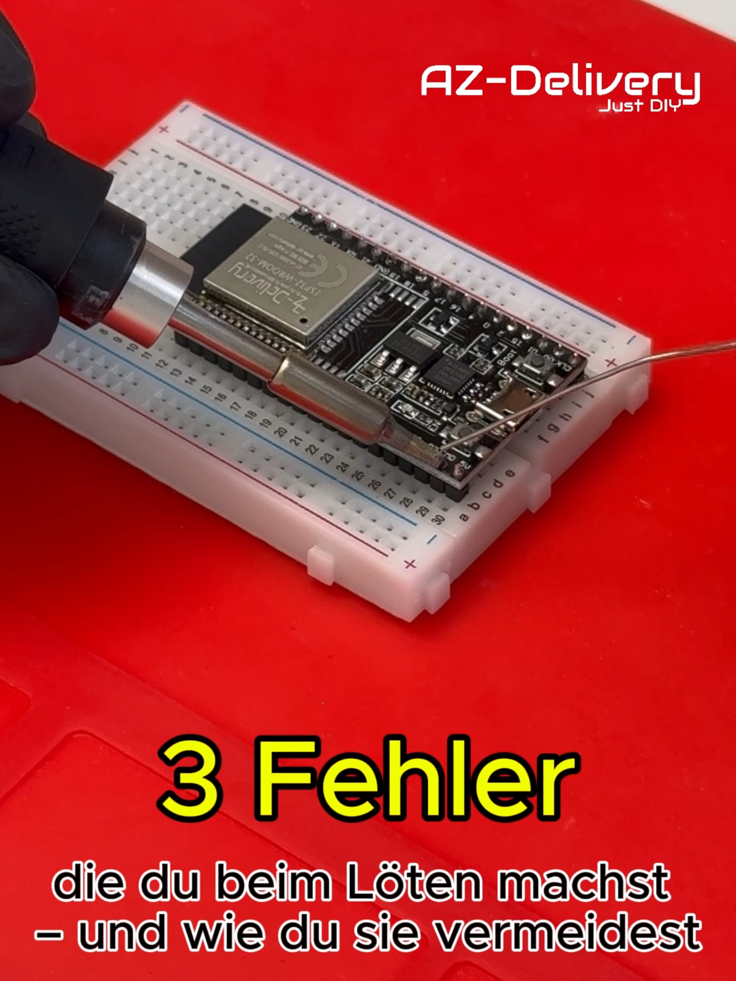 Hier sind drei typische Fehler, die fast jeder am Anfang macht – und wie du sie easy vermeiden kannst. #azdelivery #microelectronica #electronic #diy #projekt #lernen