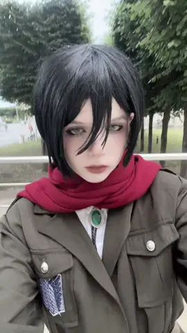 naaah im already sick of aot cosplays💔💔 @Leilo ⚔️ 🧣 #attackontitanseason4 #mikasaackerman #hangezoe #AttackOnTitan #shingekinokyojin #mikasacosplay #hangecosplay 