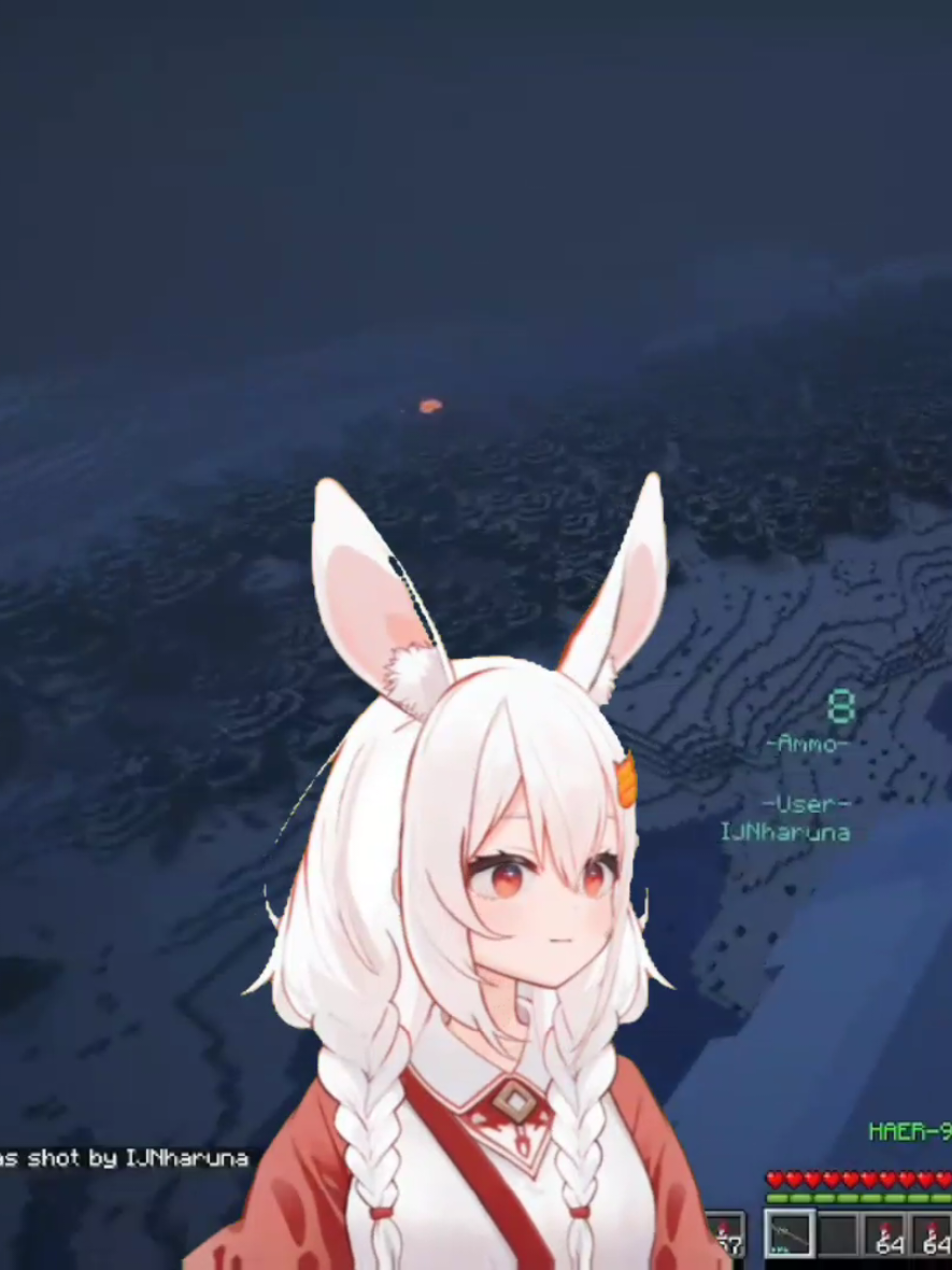 em ấy nghĩ tuyết và màn đêm có thể bảo vệ em ấy ♥️🥕🐇#vtuber #xuhuongtiktok #taczero #Minecraft 