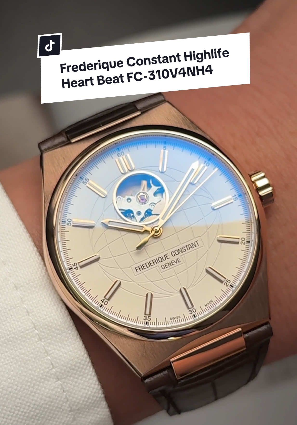 Frederique Constant Highlife Heart Beat FC-310V4NH4 là lời khẳng định: sự khác biệt nằm ở chi tiết. Mặt số địa cầu khắc laser tạo chiều sâu thị giác – không chỉ để đẹp mà còn kể chuyện về “giá trị vĩnh cửu”. Bộ phận open-heart tại góc 12h lộ ra nhịp dao động của Caliber FC-310 – một nền tảng cơ học được chỉnh sửa từ Sellita SW200, tối ưu cho độ ổn định và dễ bảo trì. #FrederiqueConstant #HighlifeHeartbeat #FC310 #SwissMade #huyhocwatch #donghopho #SwissWatch #donghochinhhang #ĐồngHồThụySỹ #ĐồngHồNam #dongho #donghoco #xuhuong 
