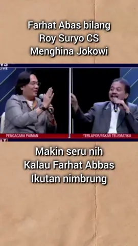 kalau ada farhat abbas pasti seru nih. #roysuryo #farhatabbas #ijazahpalsupakjokowi #prabowo #breakingnews #news #politik #beritaterkini #beritaviral 