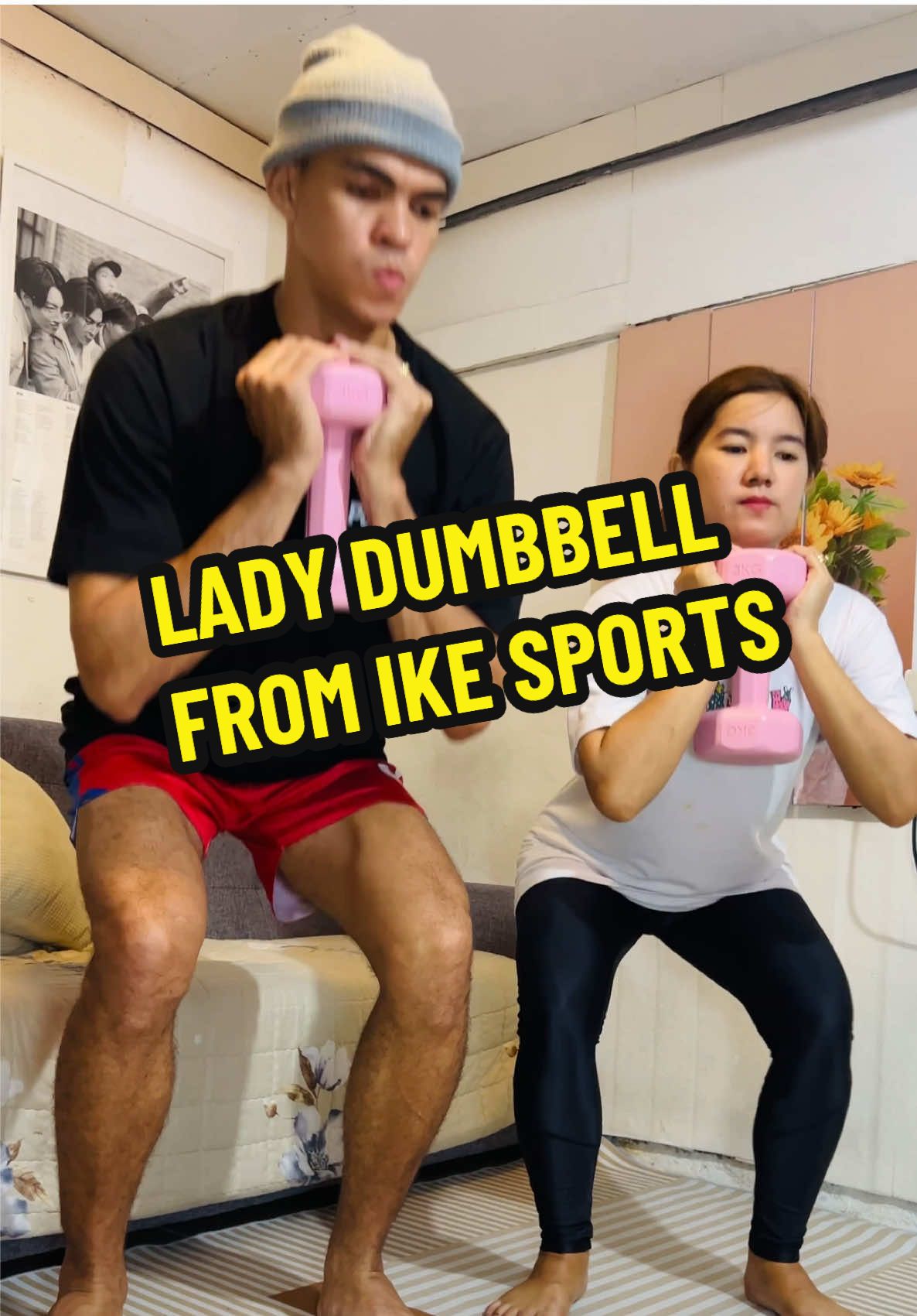 Lady dumbbell pang workout para kay misis para fit ang buong pamilya! #dumbbell #ladydumbbell #pinkdumbbell #homegymideas #homegymequipment #homeworkout #homeworkoutsforwomen #gymequipmentforwomen 