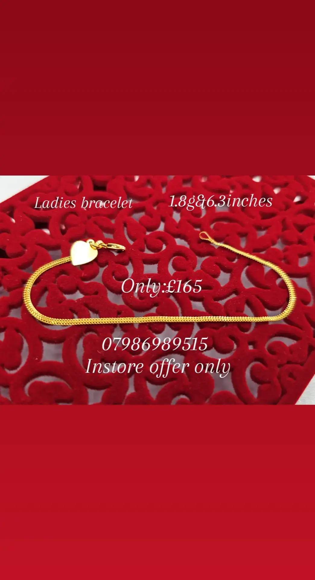 Today's special offer! Ladies  bracelet  #bradford #gold #rings #22ct #sona #bd9 #keighley #zevar #specialoffer #discount #sale #cheap #indiandesign #indianjewllery #pakistanidesigns #pakistanijewellerydesigner #jewelleryaddict #westYorkshire # #keighley #Leeds #London #for #bridaljewellery #Birmingham #Scotland #mirpur #Pakistan #India #Bangladesh #22ctgold #bridal #gift #presents 