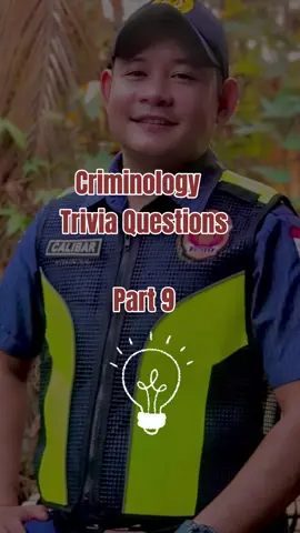 👉Criminology ✅ Trivia Questions 🔥 Part 9
