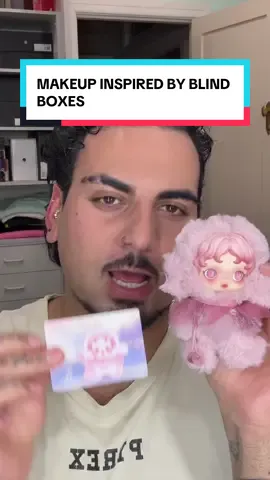 Blind boxes pick my makeup! Day 4  #popmart #blindbox #skullpanda #makeuptutorial #makeupartist #mua 