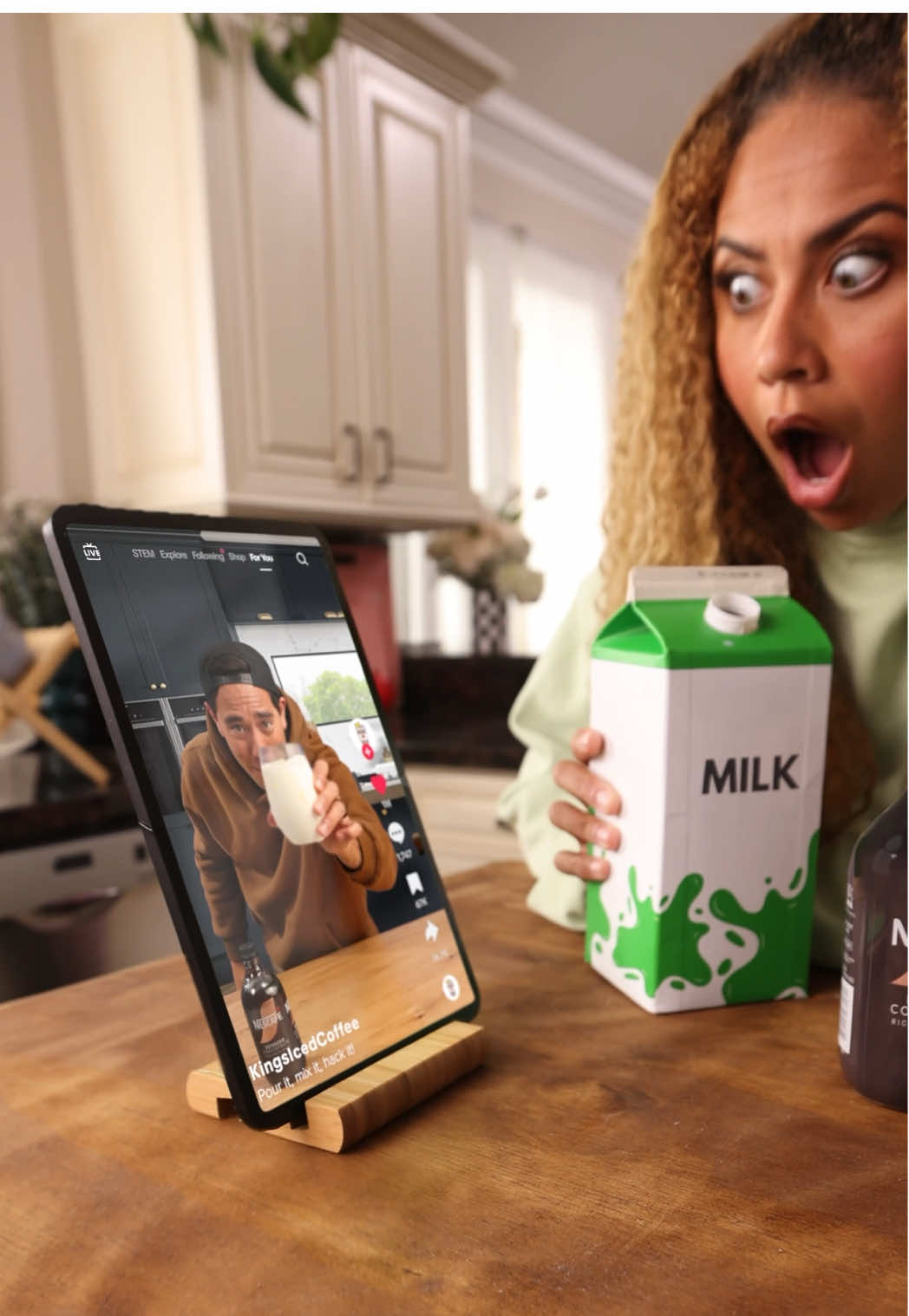 Trust me, the iced coffee turned out better than that tutorial 😉 @NESCAFÉ USA #NESCAFÉICEDHacks 