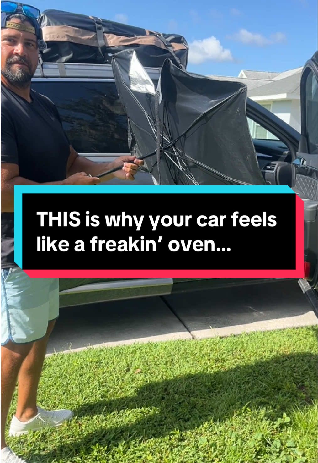 “I wish I had this LAST summer 💀 Ever burned your legs on a hot seat? This $9 fix just saved my sanity. #gamechanger #CarTok #TikTokMadeMeBuyIt #SummerHack #CarAccessories #HeatHack #SunshadeUmbrella #AmazonFinds #TikTokFinds #CarGadgets #Under10Finds 