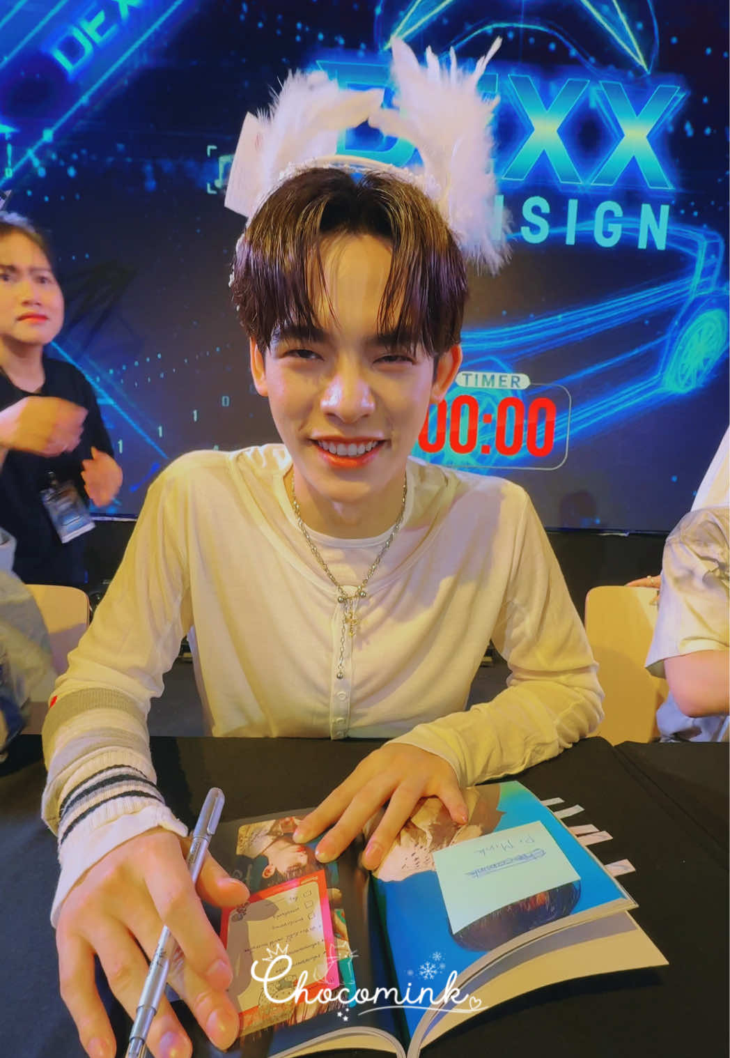 แม่รักหนู 🩵🫶🏻 #DEXX1stFansign #Porsuppakarn #POR_DEXX @Porsuppakarn 