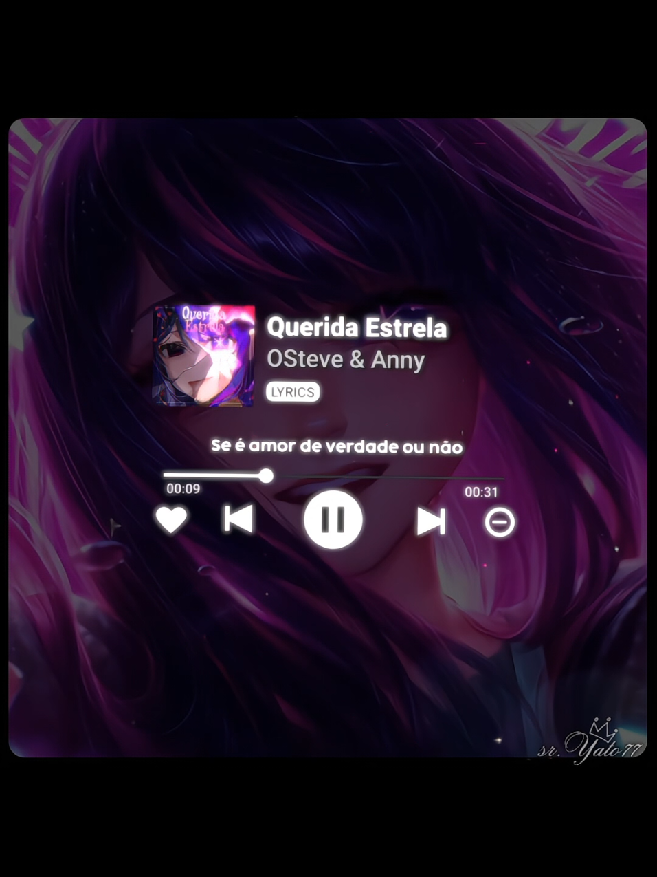 Por que esses olhos tristes então?!... • Querida Estrela - @OSteve - @Anny  #lyricsedit #oshinoko #aihoshino #idol #lyric #foryou #foryoupage #viral 