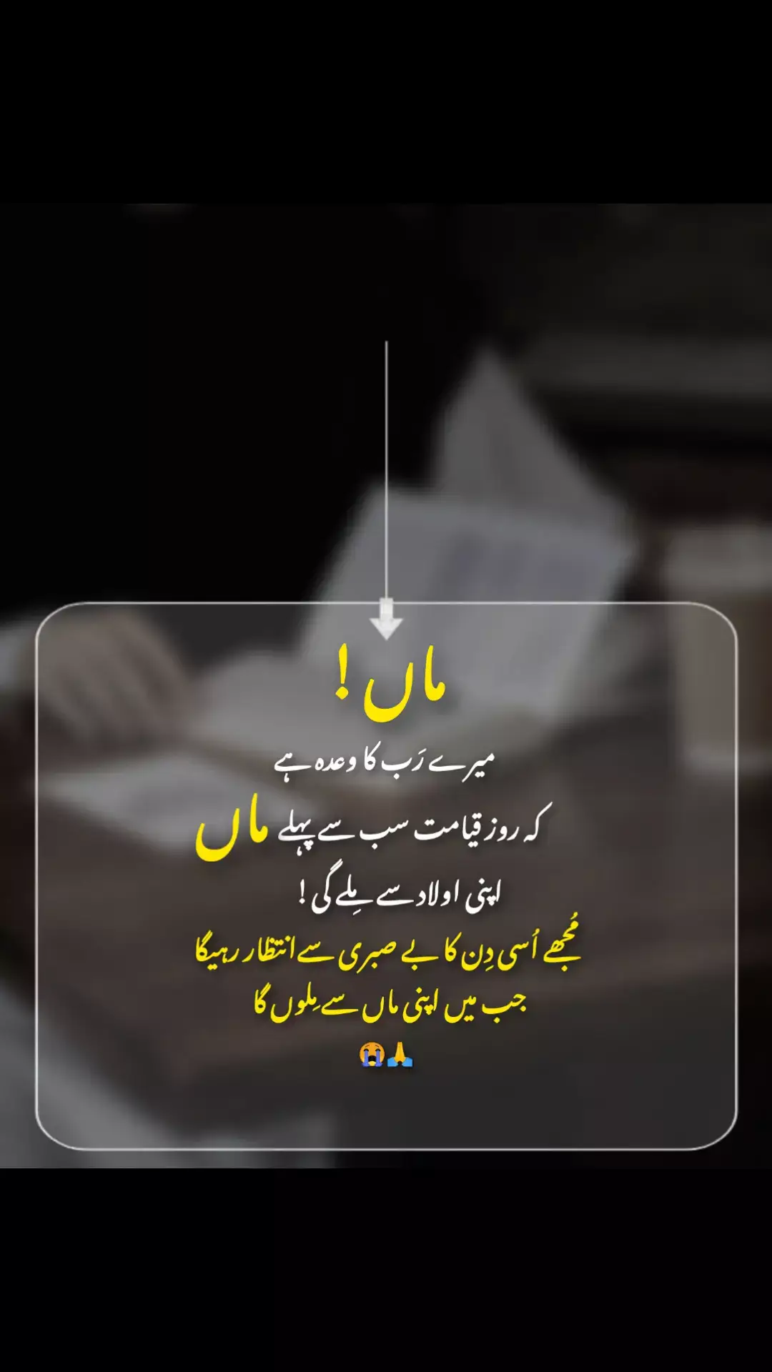 ماں آپکی بہت یاد آتی ہے۔۔۔مجھے اس دن کا بے صبری سے انتظار ہے جس دن میرے رب کا وعدہ پورا ہوگا۔۔اور قیامت کے روز ہماری ملاقات ہوگی😭😭😭😭🙏🙏🙏🙏#mother #parents #foryourpage #viral #tiktok #tiktokofficial #allah 