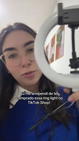 Me arrependi!! De não ter comprado antes 🗣️ Link dela 👆🏻#tiktokshop #ringlight #iluminação #comprinhas 