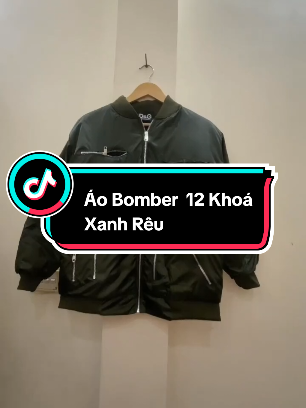 Áo Bomber 12khoá Xanh Rêu 1xx #12khoa #bomberdg #tranbong #khoacdg