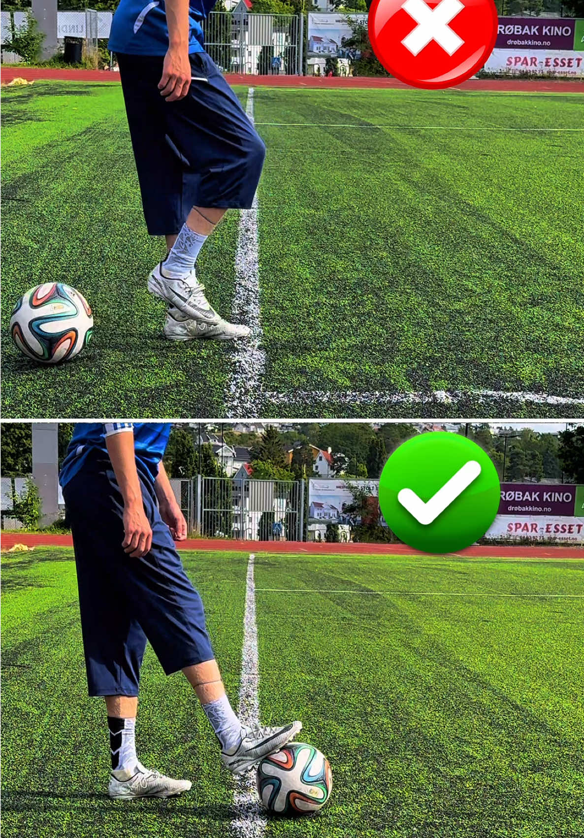How To Receive The Ball Properly #Soccer #football #tutorial #fyp #footballtips #futbol 
