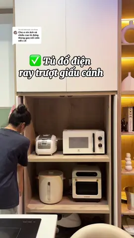 Trả lời @Rose Làm tủ này mình thấy bếp trông gọn gàng rất nhiều, chị em tham khảo thử nha🥰 #yeubep #nghienbep #nghiennha #tugiaucanh 