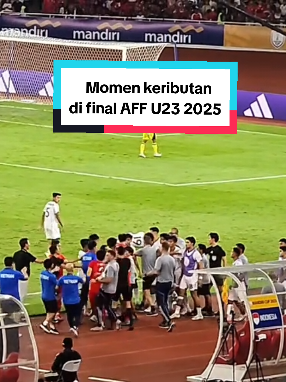 Momen keributan di final AFF U23 2025 🥵🥶 #timnasindonesia #fyp 