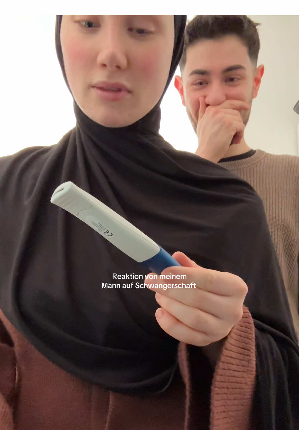 we will be mommy and daddy hahah #pregnant #pregnantlife #couple #husbandreaction 
