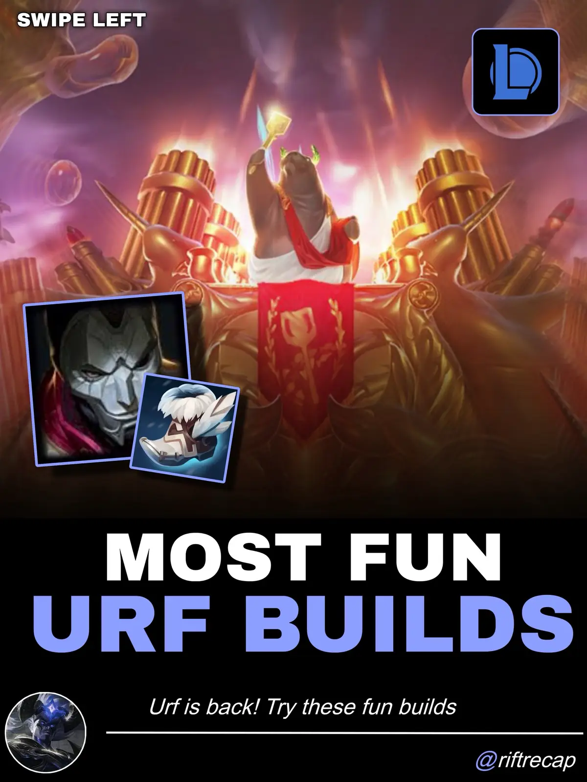 Funniest offmeta builds to try in URF in league of legends #leaguetok #leagueoflegends #leaguetiktok #urf #ultrarapidfire 