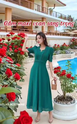 Đầm maxi voan mát mẻ cho ngày hè, Món quà ý nghĩa tặng mẹ yêu#phongcachquyphai #thoitrangtrungnien #xuhuong #trending 