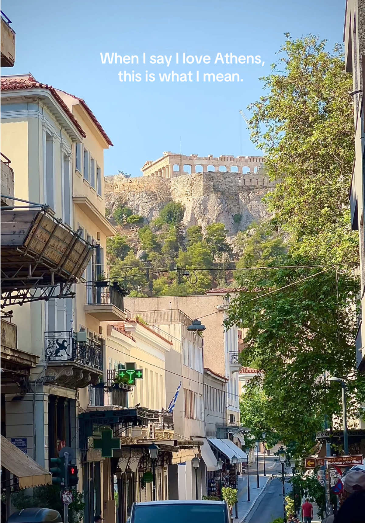Walking endlessly and capturing the beauty in the chaos 💙🏛️ #athensgreece #travelgreece #thisisathens #athenstiktok #traveltok #pov #acropolis #acropolisview 