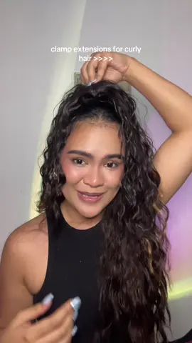 Curly hair clamp supremacy 😂😂😂 #curlyhairextensions 
