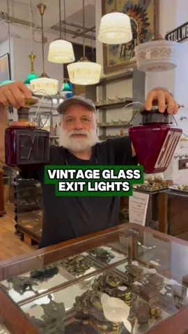 ALL SOLD!! - Check out these incredible vintage exit lights available for sale at our midtown showroom. We have a whole case full of these, so stop in and have a look. Call or message us to purchase! 📍333 W 52 St., New York, New York 🚛Shipping available everywhere 📐White Lettering: 6 in. W x 9 in. H x 5 1/2 in. D Embossed: 6 in. W on each side x 9 in. H #oldegoodthings #fyp #foryou #antiques #antiquestore #antiqueshop #antiquefurniture #interiordesign #architecturalsalvage #homedesign #homedecor #history #historytok #renovation #remodeling #vintage #vintagevibes #vintagelighting #newyorkcity #newyork #nyc