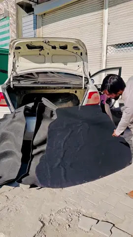Toyota Corolla GLi 2005 Model  Installation of  ✅ Back Trunk Carpets and Mats 💯 Original and Japanese Products #kamran_khan_steering_wheels❤❤❤ #viral #video #foryou #foryoupage 