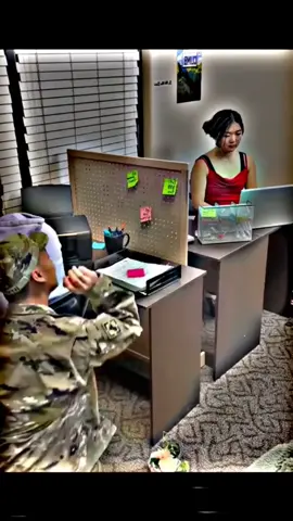 Her mood changed after seeing her Military boyfriend! #part2#surprise #soldiercominghome #militarycominghome #soldiers #soldier #military 