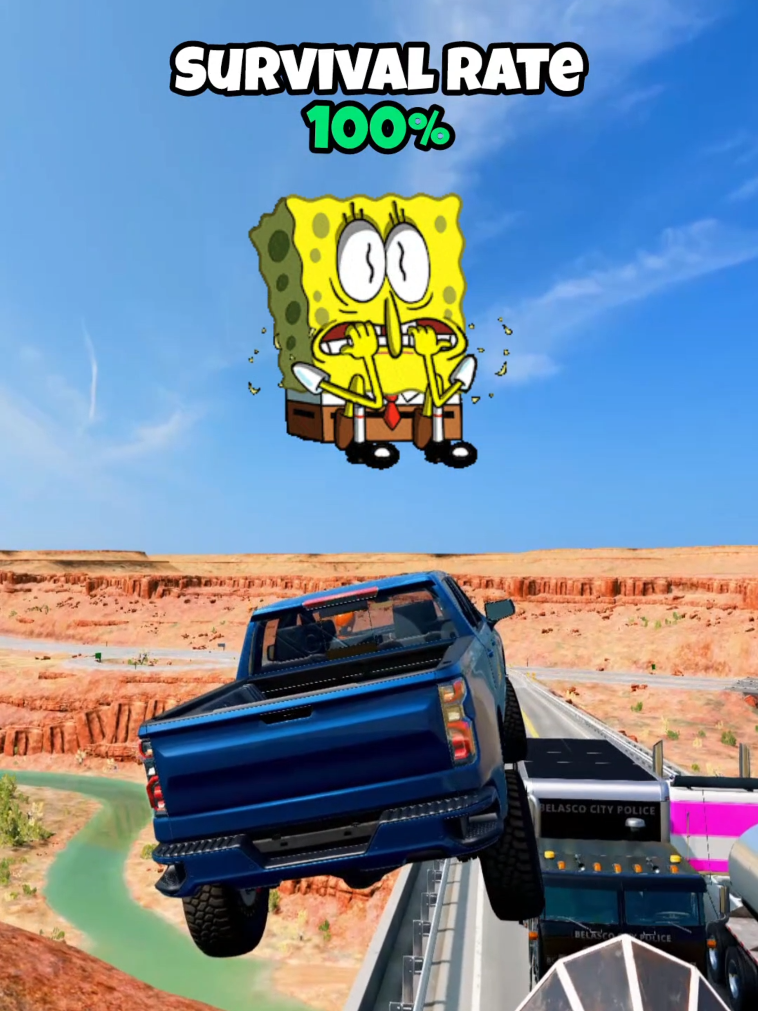 Chance of survival with different vehicles #beamng #beamngdrive #beamngcrash #game #gaming #simulation #car #longervideos