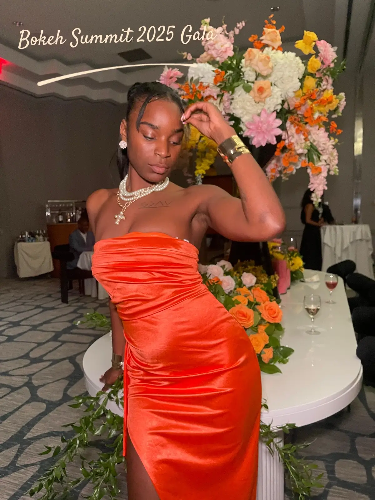 Thankful for the beauty, the people, and this orange moment. #BokehSummit2025 #PhotoDumpButMakeItFashion #GalaGlam #BlackGirlLuxury #TikTokCarousel 