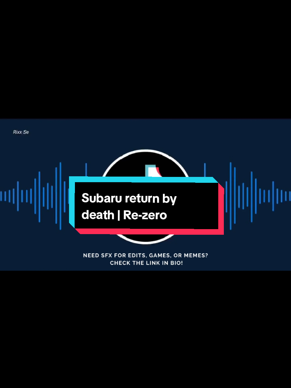 Membalas @jamcy_official Sound effects - Subaru return by death | Re-zero #soundeffects #soundviral #mentahansound #fyp #subaru #rezero 