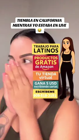 Jajajajaja soy muy nerviosa antes contuve las ganas de salir corriendo jajajaja  #tiktoklive #livehighlights #temblor #california #productosdigitales 