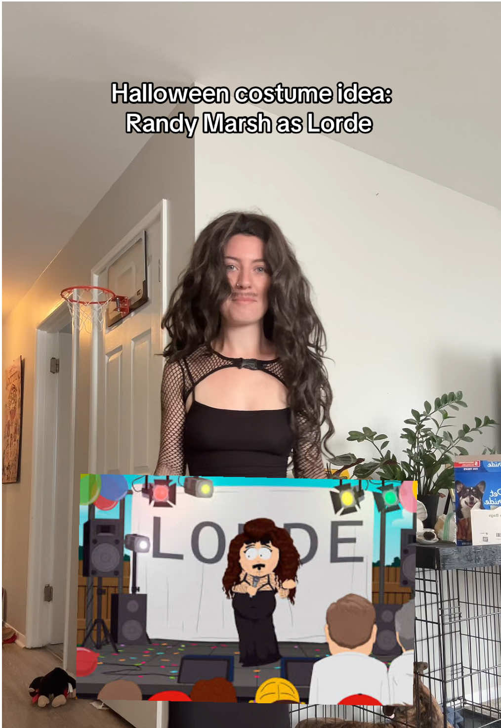 Not 100% sold on this one but  it was too good not to see the light of day. #fyp #halloween #randy #southpark #lorde #randymarsh #halloweencostume 